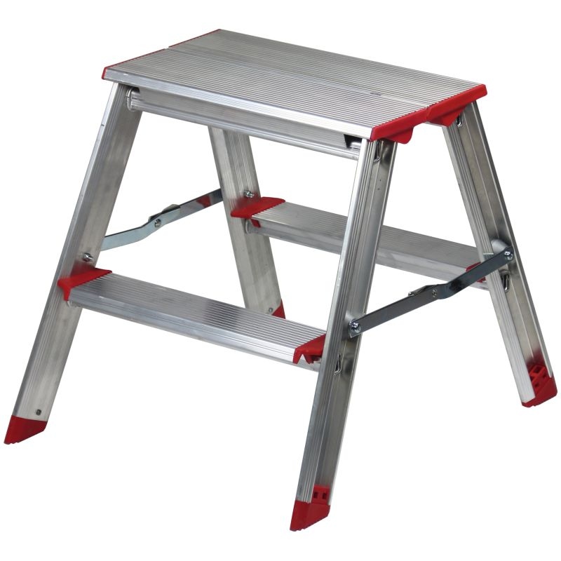 Thang nhôm 2 bậc hai phía chuyên dụng Rise-Tec chiều cao tối đa 0,45 m
