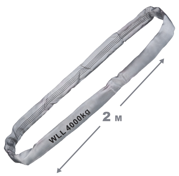 Dây cáp vải cẩu hàng vòng tròn Tector 84526 màu xám 4000kg - 2m