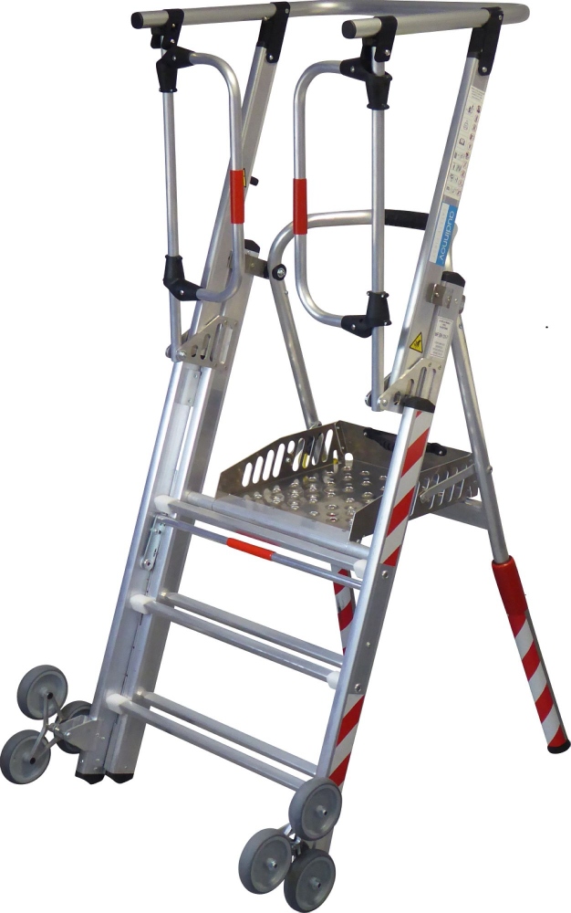 Thang nhôm tay vịn Audinnov PIRL UltraLight® RX 3 kích thước cố định 2,4m