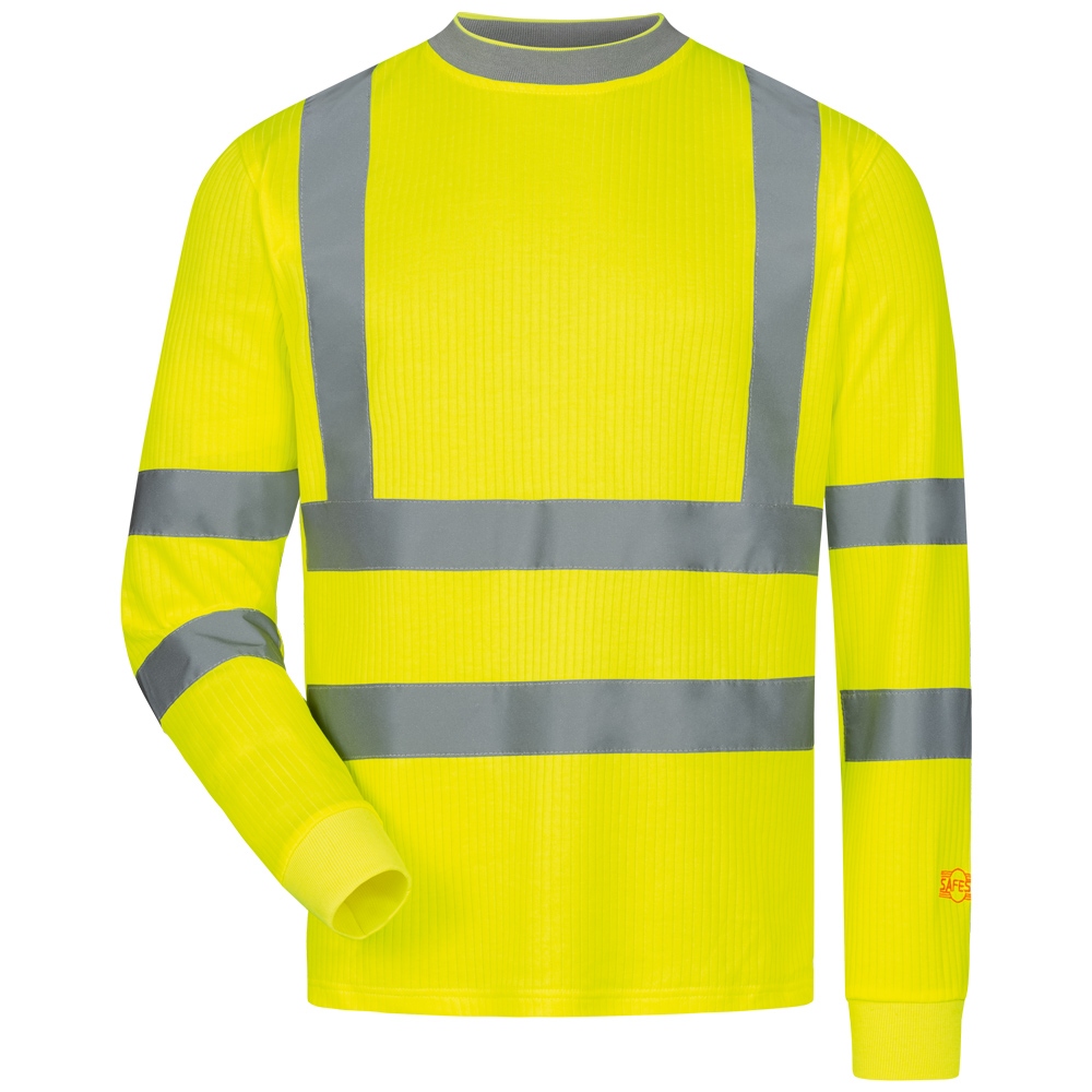 Áo thun phản quang dài tay Safestyle 22694 màu vàng S–4XL