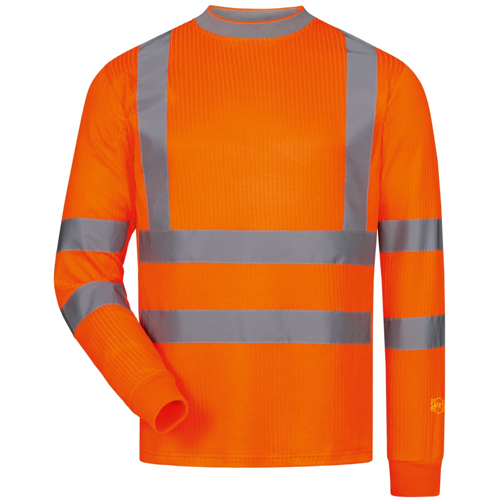 Áo thun phản quang dài tay Safestyle 22695 màu cam S–4XL