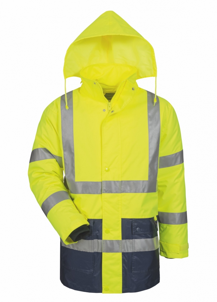 Áo khoác phản quang Parka 2 trong 1 EN 20471 cấp độ 3 vàng/xanh đen S-4XL, Safestyle23528