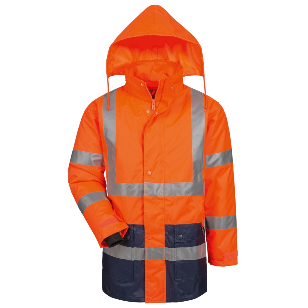 Áo khoác phản quang Parka 2 trong 1 EN 20471 cấp độ 3 màu cam/xanh đen S-4XL, Safestyle23529