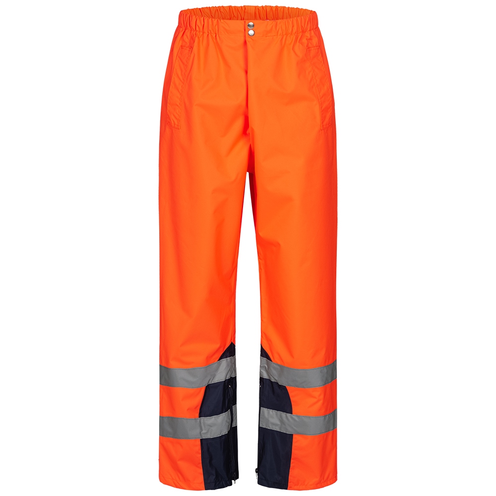 Quần đi mưa phản quang màu cam/xanh đen Safestyle 23531 MATULA