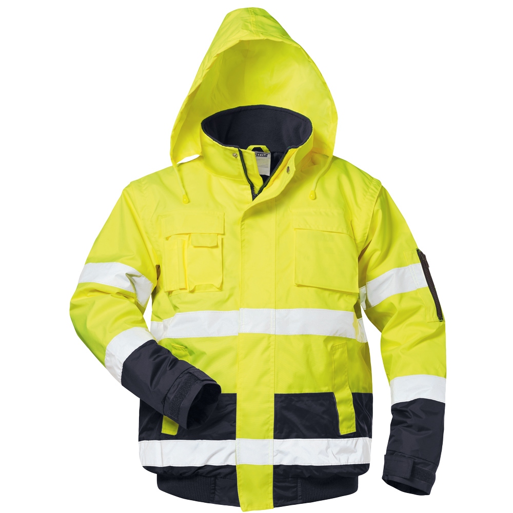 Áo bomber & áo gile phản quang Safestyle 23542 vàng/xanh navy