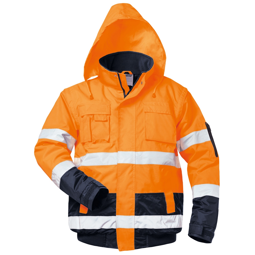 Áo bomber & áo gile phản quang Safestyle 23543 cam/xanh navy