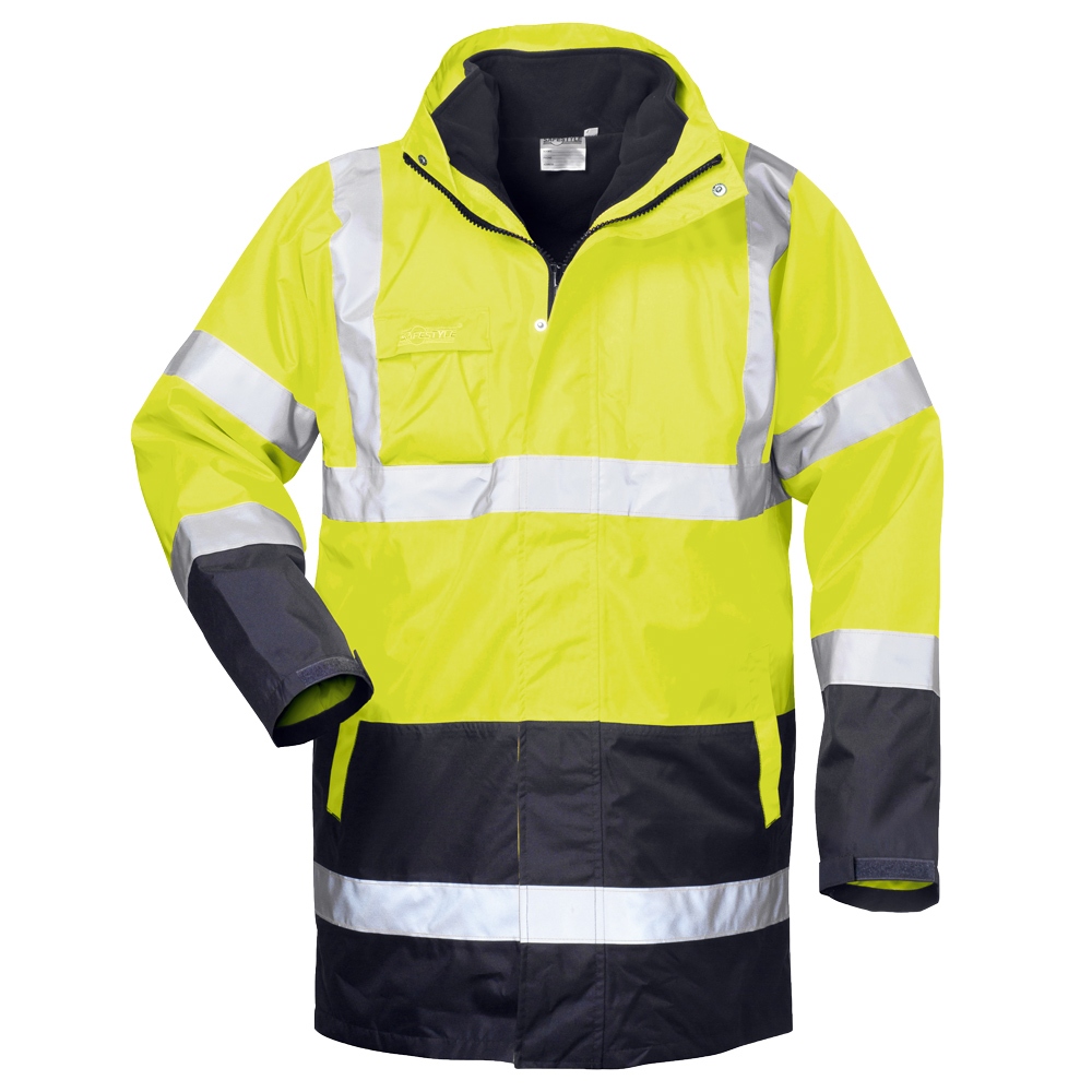Áo khoác phản quang 4 trong 1 màu vàng/xanh size S-4XL, Safestyle 23548