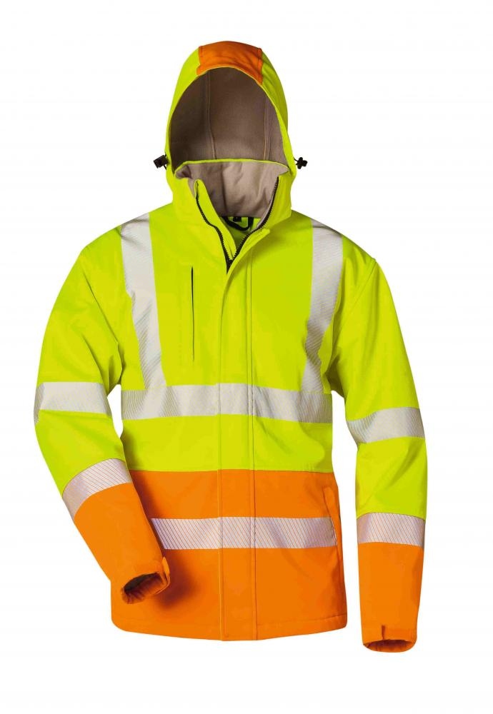 Áo khoác bảo hộ Softshell lót bông màu vàng/cam, Safestyle 23561