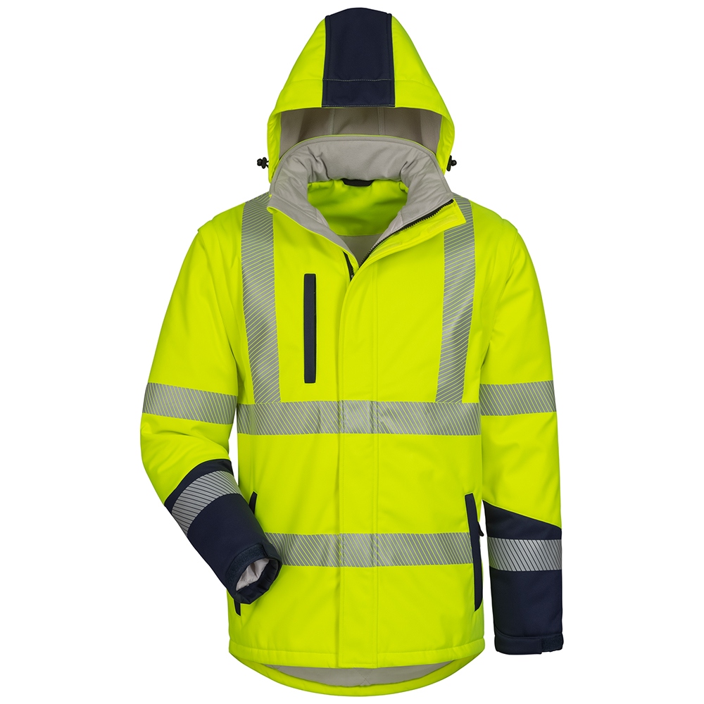 Áo khoác Softshell mùa đông 2 trong 1 màu vàng/xanh đen S-3XL, Safestyle 23562