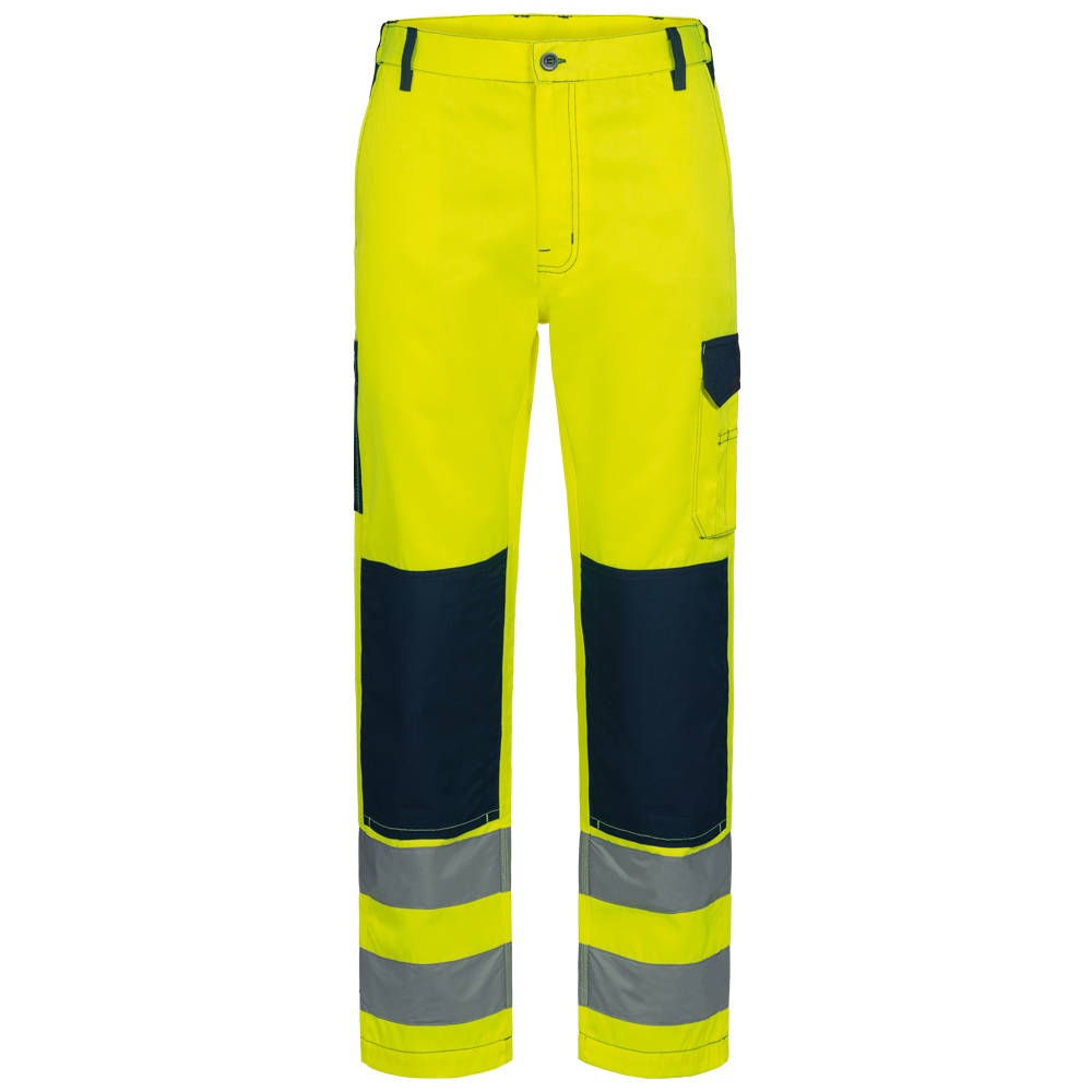 Quần bảo hộ phản quang nam Safestyle 23722 WERDAU màu vàng/xanh đen