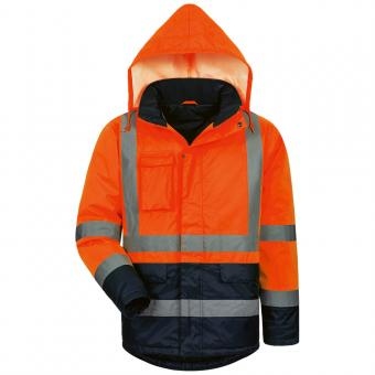 Áo khoác Parka phản quang Safestyle 23532 STEFAN màu cam/xanh đen S-4XL
