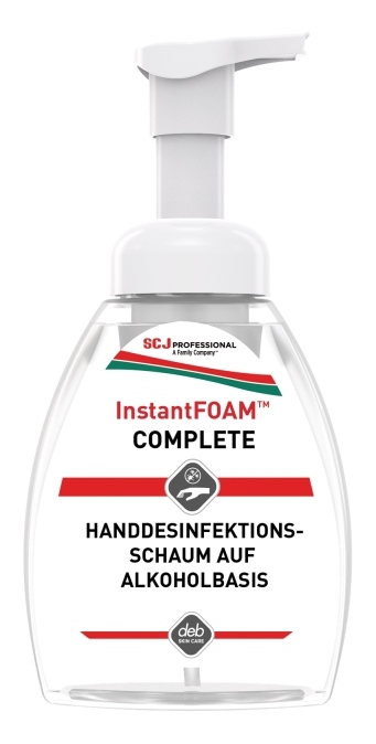Nước rửa tay khô tức thì Deb instantFOAM Complete gốc cồn 250 ml