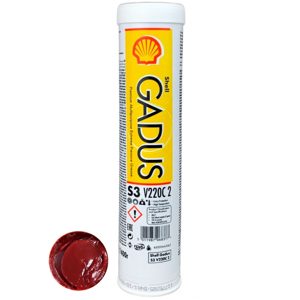 Mỡ bôi trơn chịu cực áp Lithium Complex Shell Gadus S3 V220C 2 400g