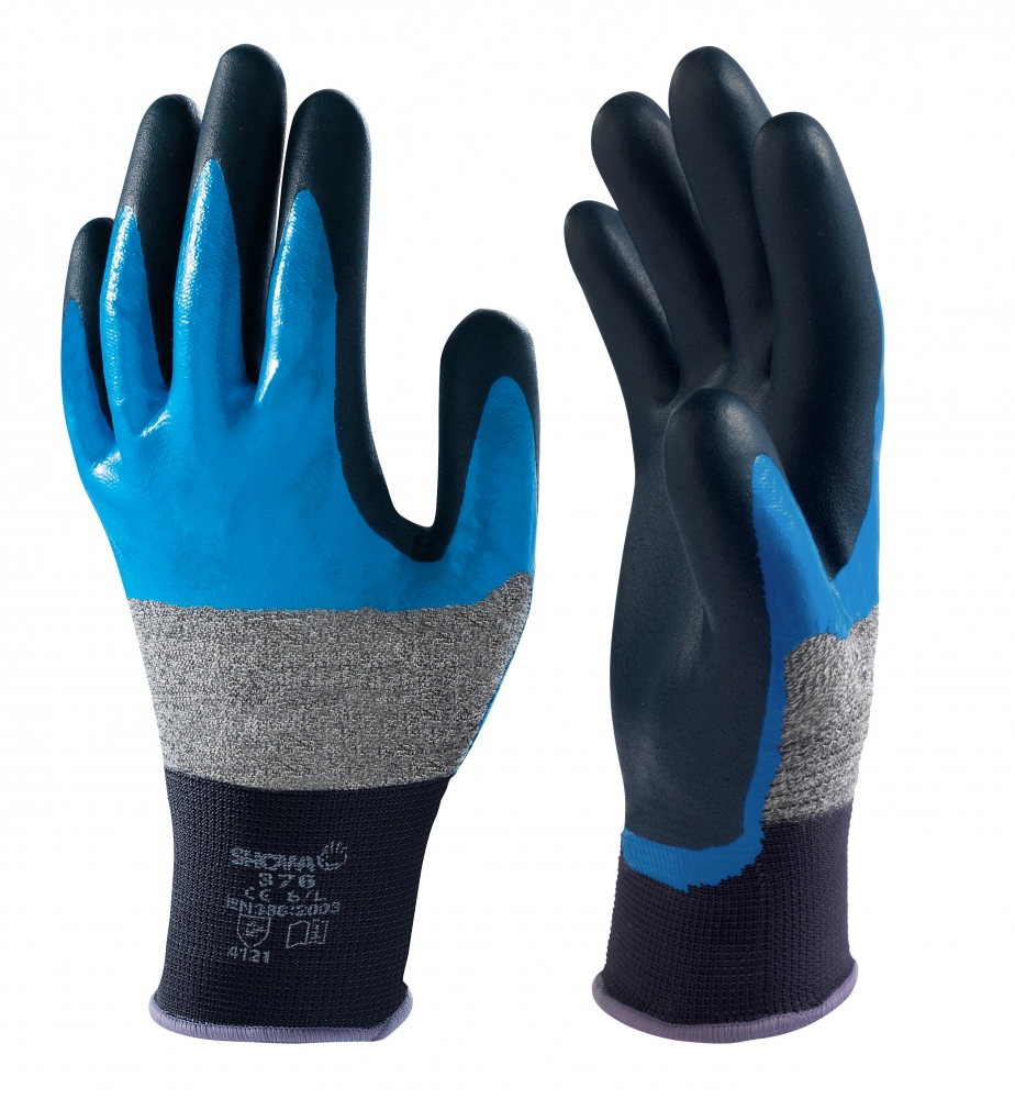 Găng tay bảo hộ đa năng phủ nitrile Showa 376R