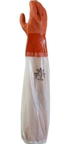 Găng tay bảo hộ hóa chất PVC Showa 640 dài 600mm