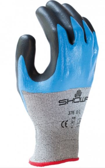 Găng tay chống cắt Showa S-TEX 376 phủ nitrile cấp độ D