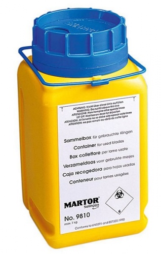 Thùng đựng lưỡi dao cũ an toàn Martor 9810.08
