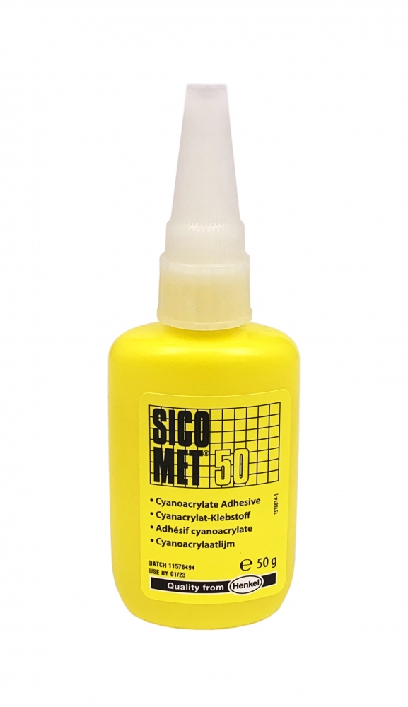 Keo dán nhanh Sicomet 50 Cyanacrylate độ bền cao trong suốt 50g