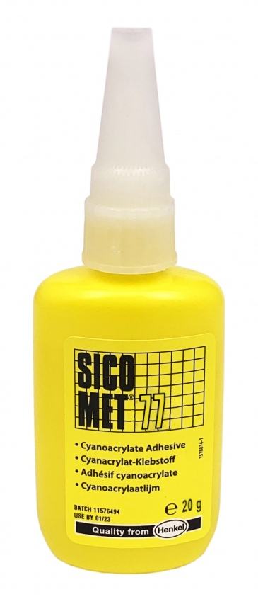 Keo dán nhanh Cyanacrylate Sicomet 77 cường độ cao trong suốt 20g