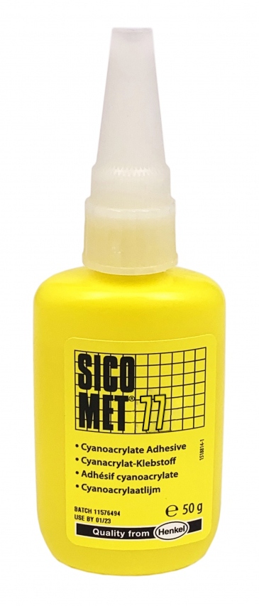Keo dán nhanh Sicomet 77 Cyanacrylate cường độ cao màu trong suốt 50g