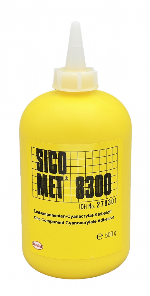 Keo dán nhanh Cyanacrylate Sicomet 8300 cường độ cao trong suốt 500g