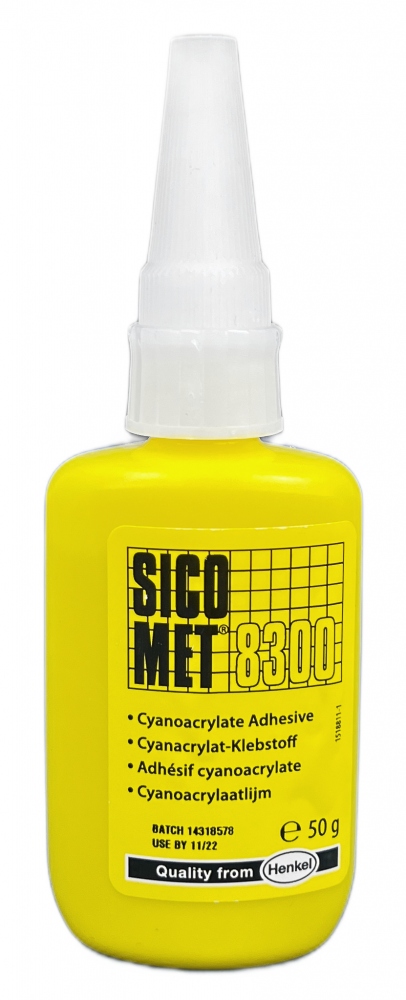 Keo dán nhanh Cyanacrylate Sicomet 8300 cường độ cao trong suốt 50g