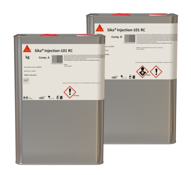 Keo bọt nhựa PUR linh hoạt dạng tiêm Sika Injection-101 RC 22,5 kg