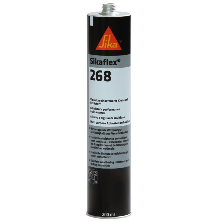 Keo dán kính và lắp ráp chuyên dụng Sikaflex 268 màu đen dạng ống 300ml