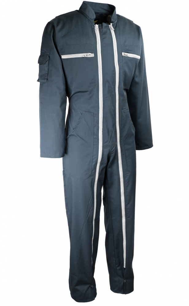 Quần áo bảo hộ lao động Singer COMBIAGRI 2 khóa kéo màu xanh lá S-4XL