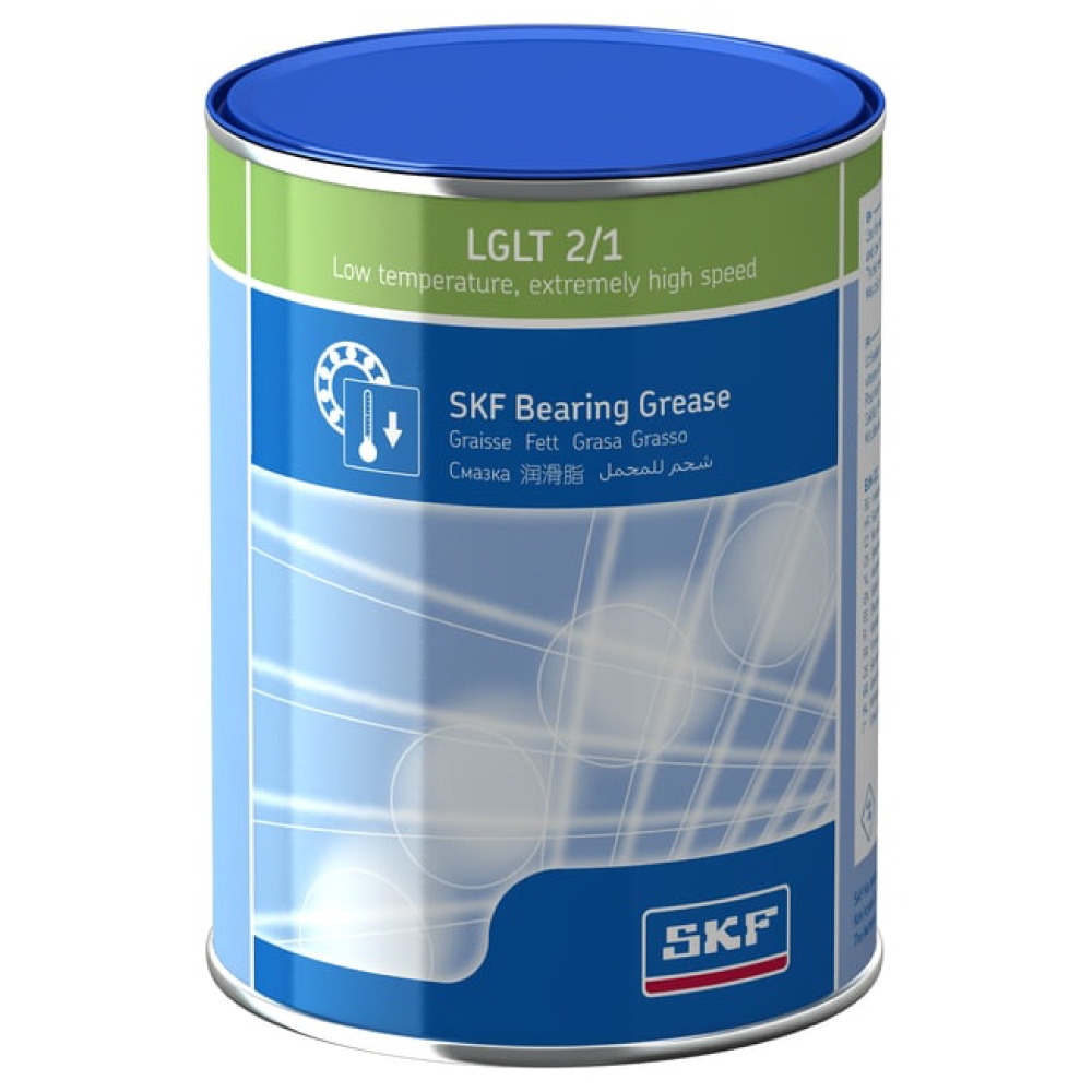 Mỡ bôi trơn vòng bi SKF LGLT 2/1 cho nhiệt độ thấp và tốc độ cao, hộp 1kg