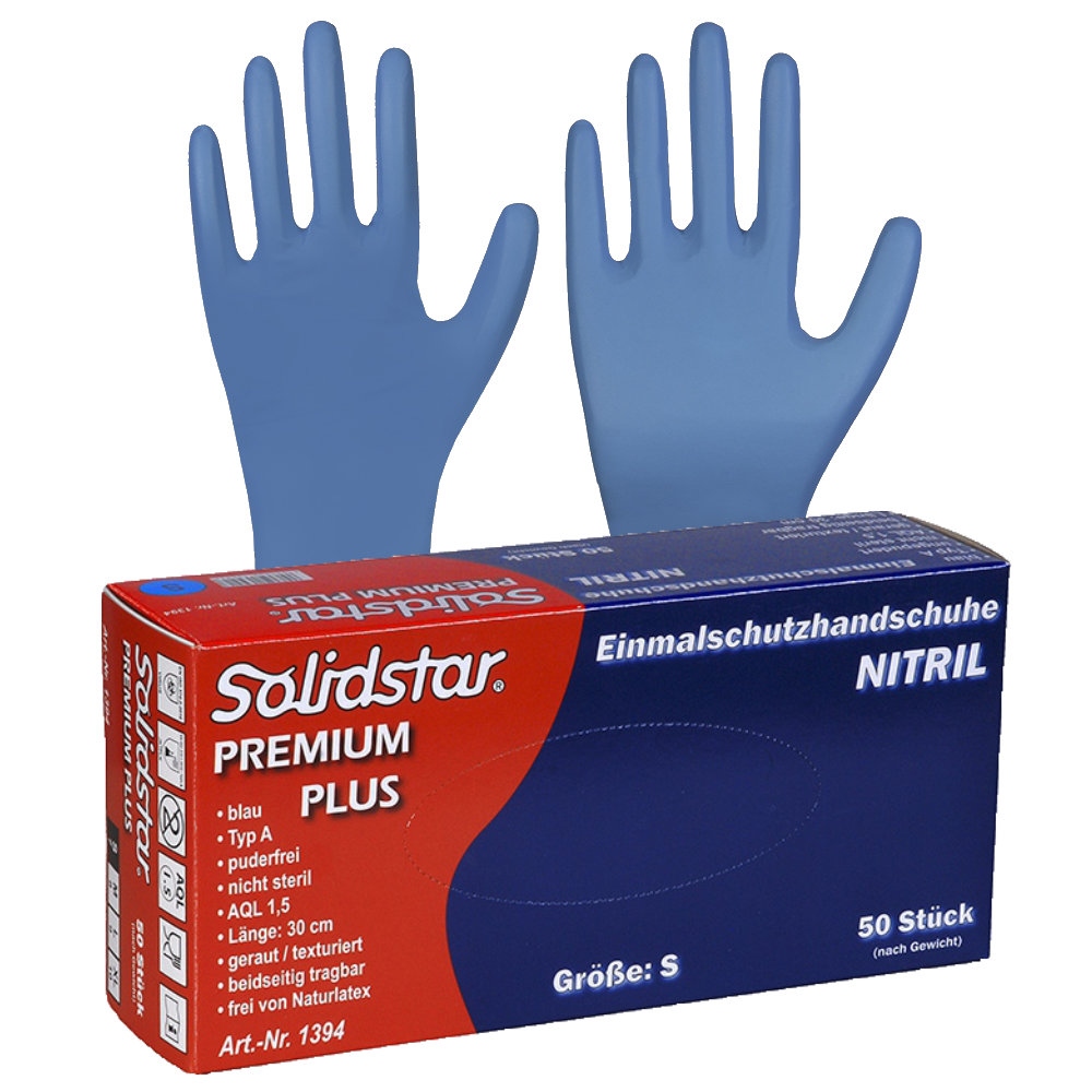 Găng tay bảo hộ nitrile cao cấp Solidstar 1393 không bột loại A