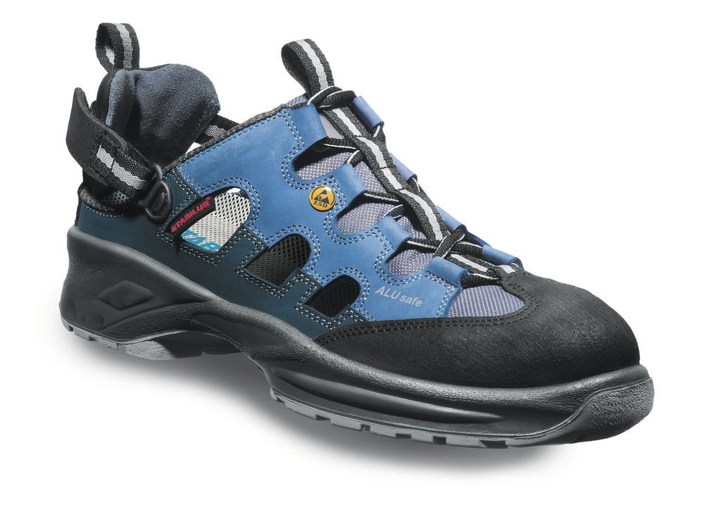 Giày sandal bảo hộ Stabilus 2040A FITLINE CLASSICS ESD SB đen/xanh chuyên dụng chống tĩnh điện
