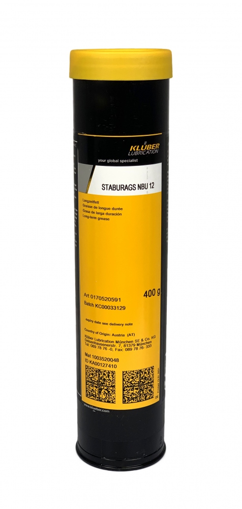 Mỡ bôi trơn vòng bi Klüber STABURAGS NBU 12 dạng tuýp 400g