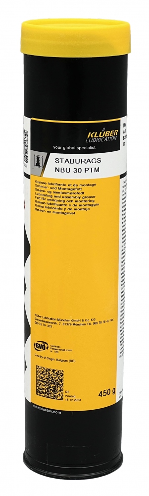 Mỡ bôi trơn Klüber STABURAGS NBU 30 PTM chịu được tác động cao 400g