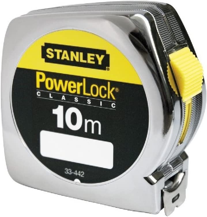 Thước cuộn bỏ túi Stanley PowerLock 10mx25mm, chuẩn sai số lớp II (EG II), khóa tự động