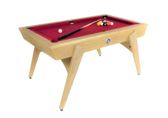 Bàn bida Stella Chiberta kích thước nhỏ gọn gỗ sồi nguyên khối 132 x 65cm