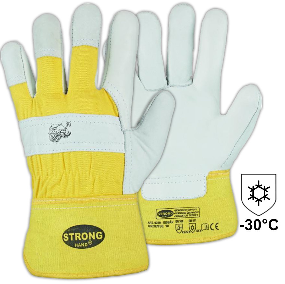 Găng tay bảo hộ mùa đông da bò Stronghand 0210 EISBÄR size 8-12