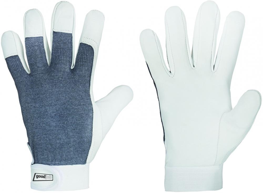 Găng tay bảo hộ Goodjob 0277 SUKKUR da nappa phối cotton - cỡ 8-11