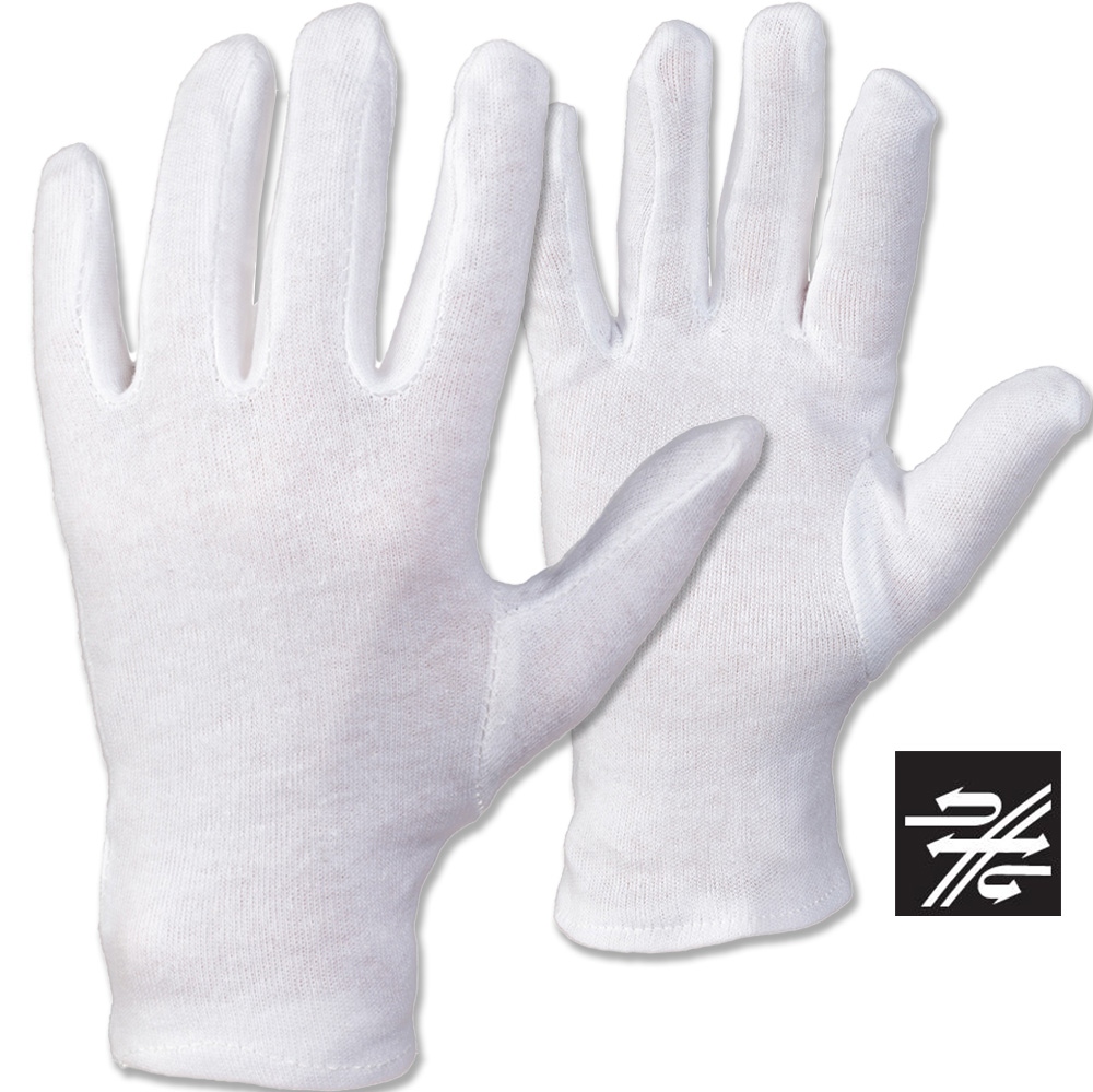 Găng tay cotton thoáng khí Goodjob 0300 ANSHAN màu trắng tẩy cỡ 6-13