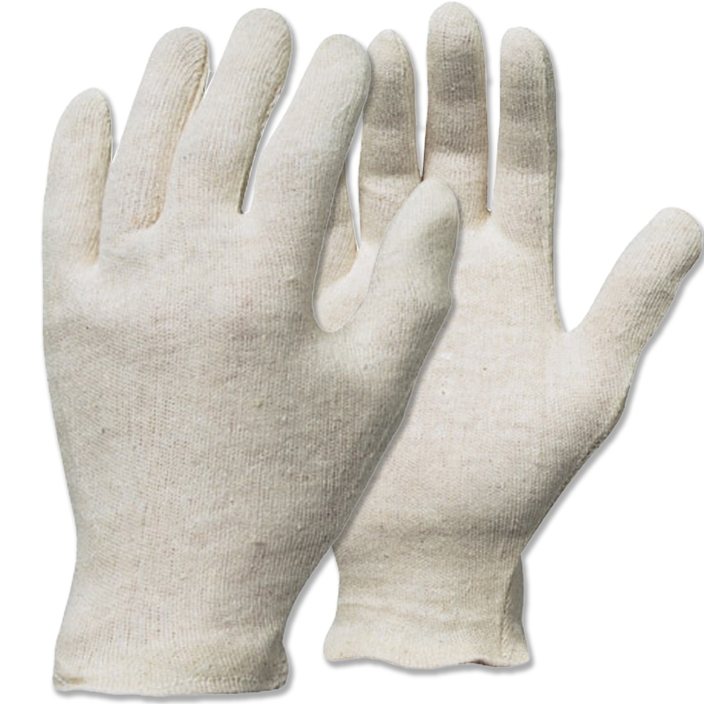 Găng tay 100% Cotton Stronghand 0310 JILIN màu trắng, kích cỡ 8, 10