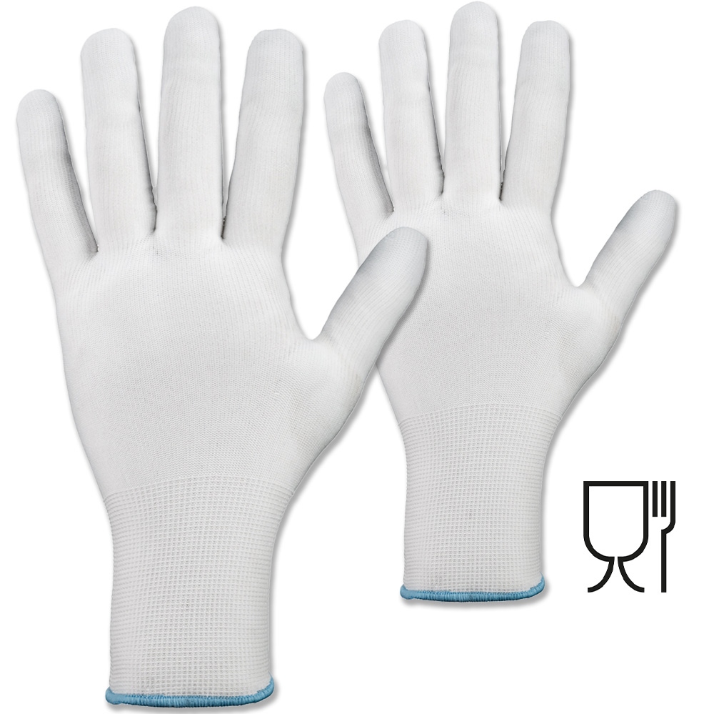 Găng tay bảo hộ Stronghand 0326 LAIWU 100% Nylon màu trắng size 6-11