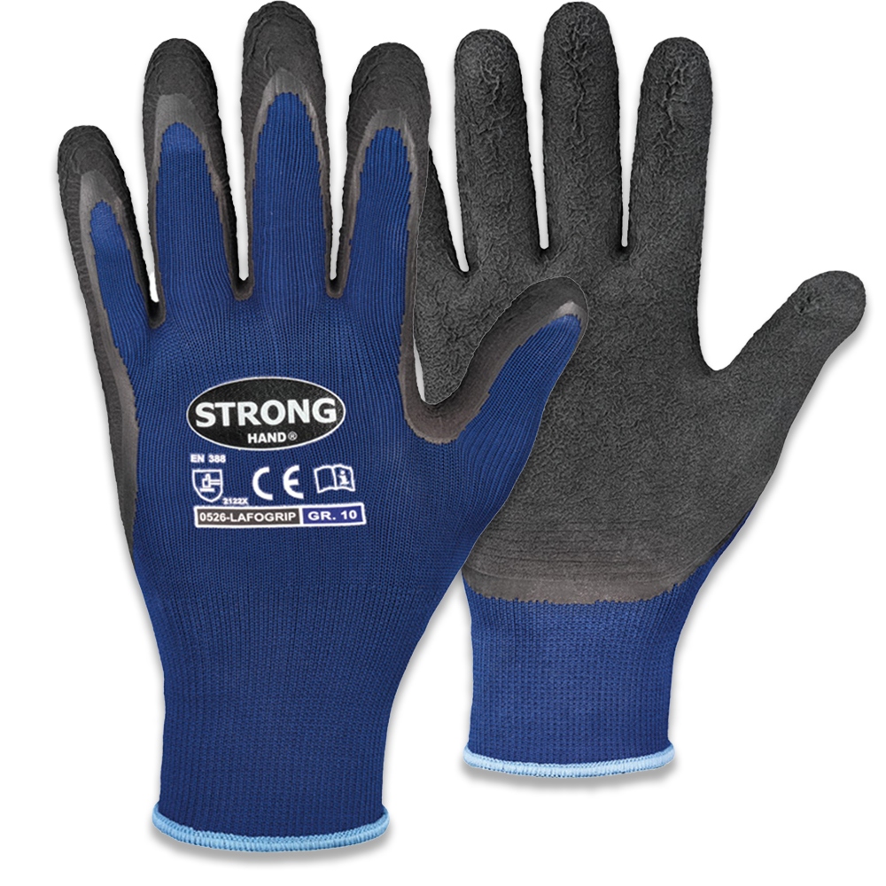 Găng tay bảo hộ phủ Latex Stronghand 0526 kháng nước size 8-11