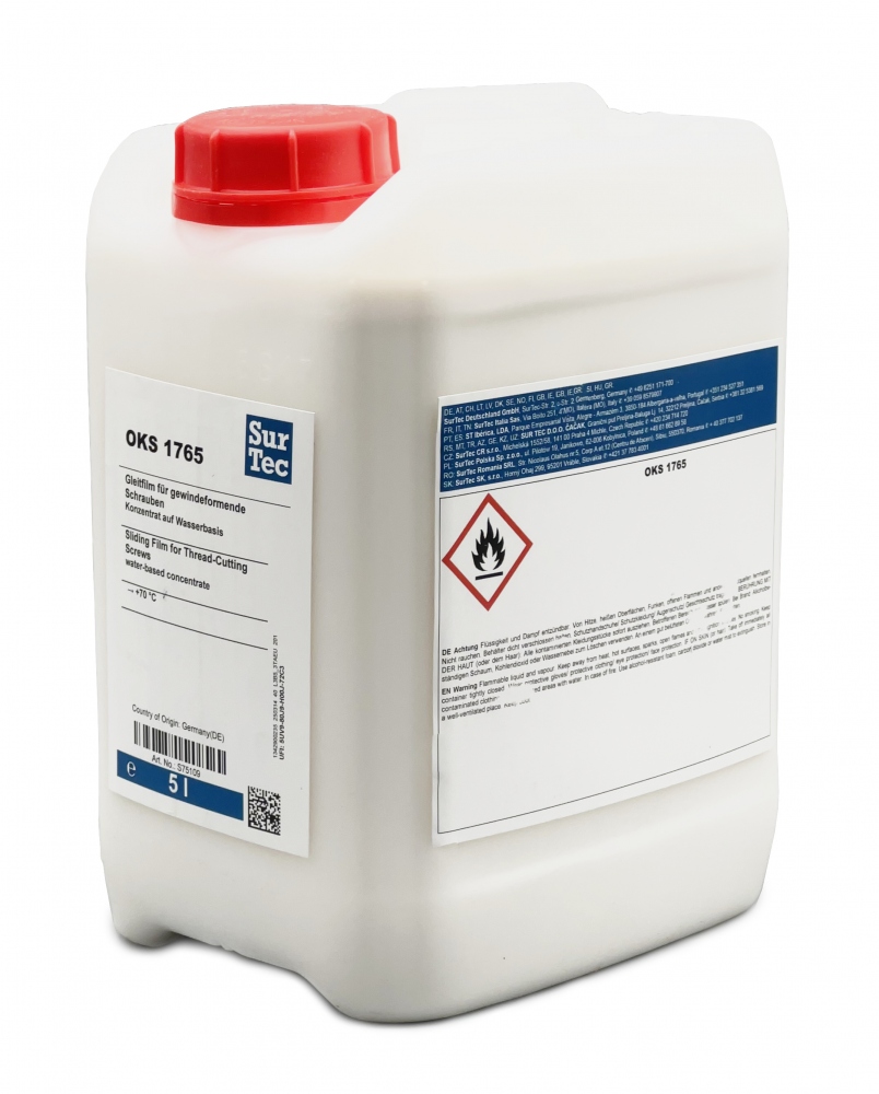 SurTec OKS 1765 Chất phủ tạo màng bôi trơn cho vít tự cắt ren gốc nước 5l