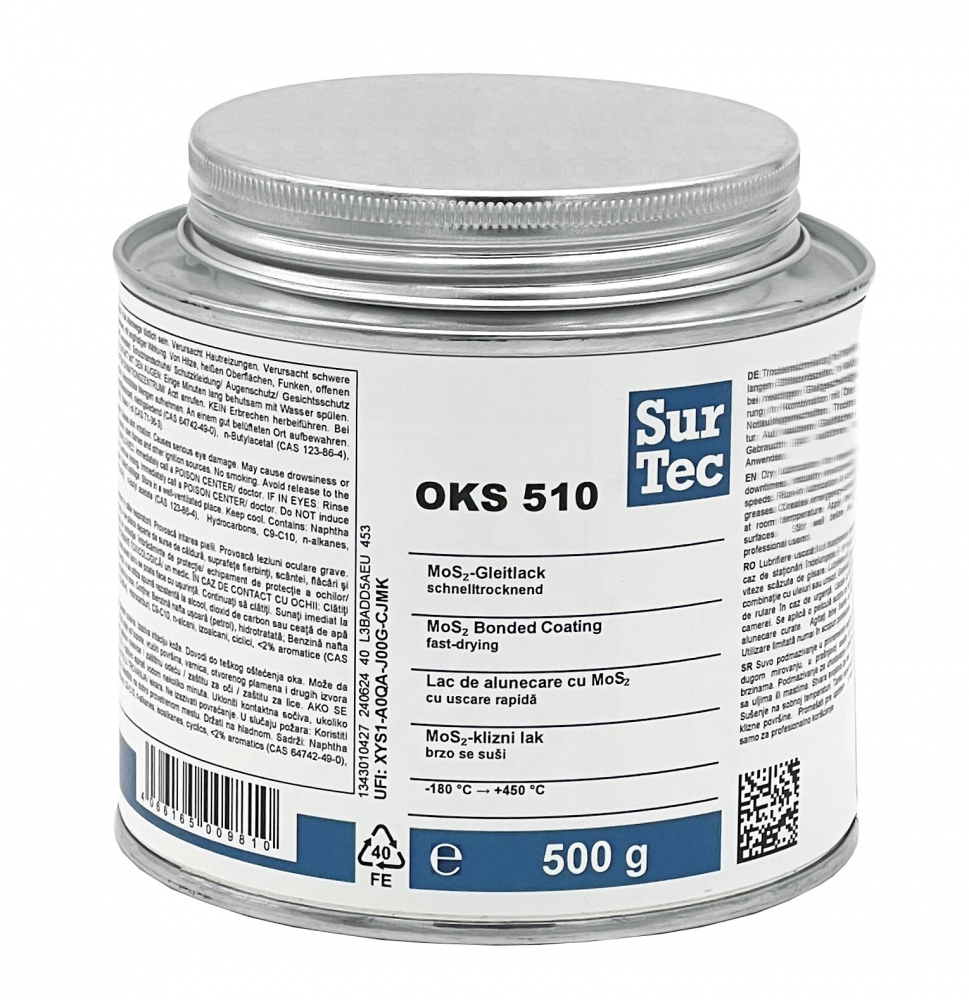 Lớp phủ bôi trơn liên kết MoS2 khô nhanh SurTec OKS 510 hộp 500g