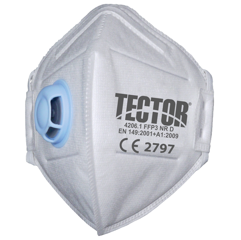 Khẩu trang gấp lọc bụi mịn Tector 4206 tiêu chuẩn FFP3