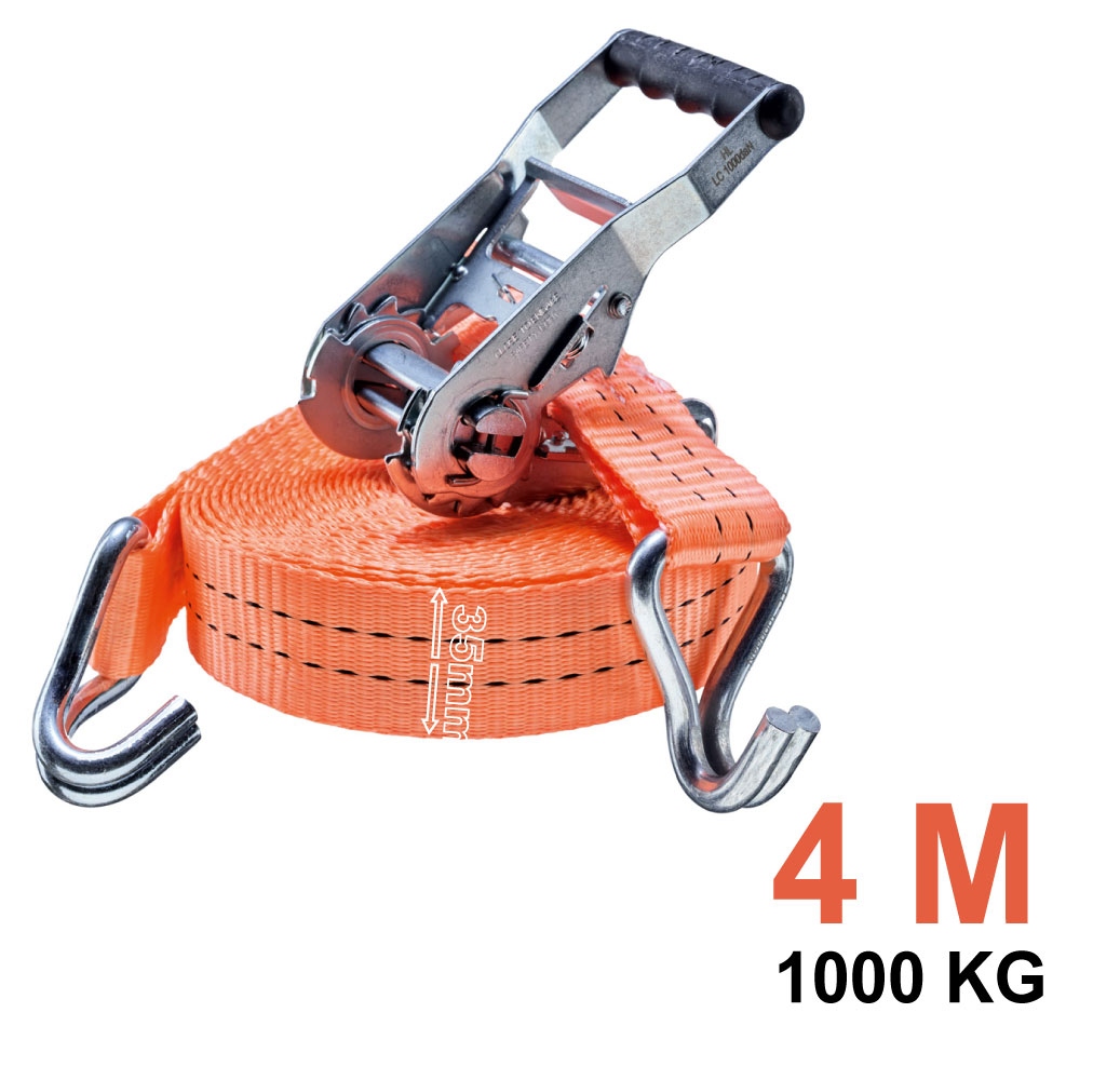 Dây tăng đơ chằng hàng Tector 84508 với móc chữ J đôi 250kg, 35mm, 4m