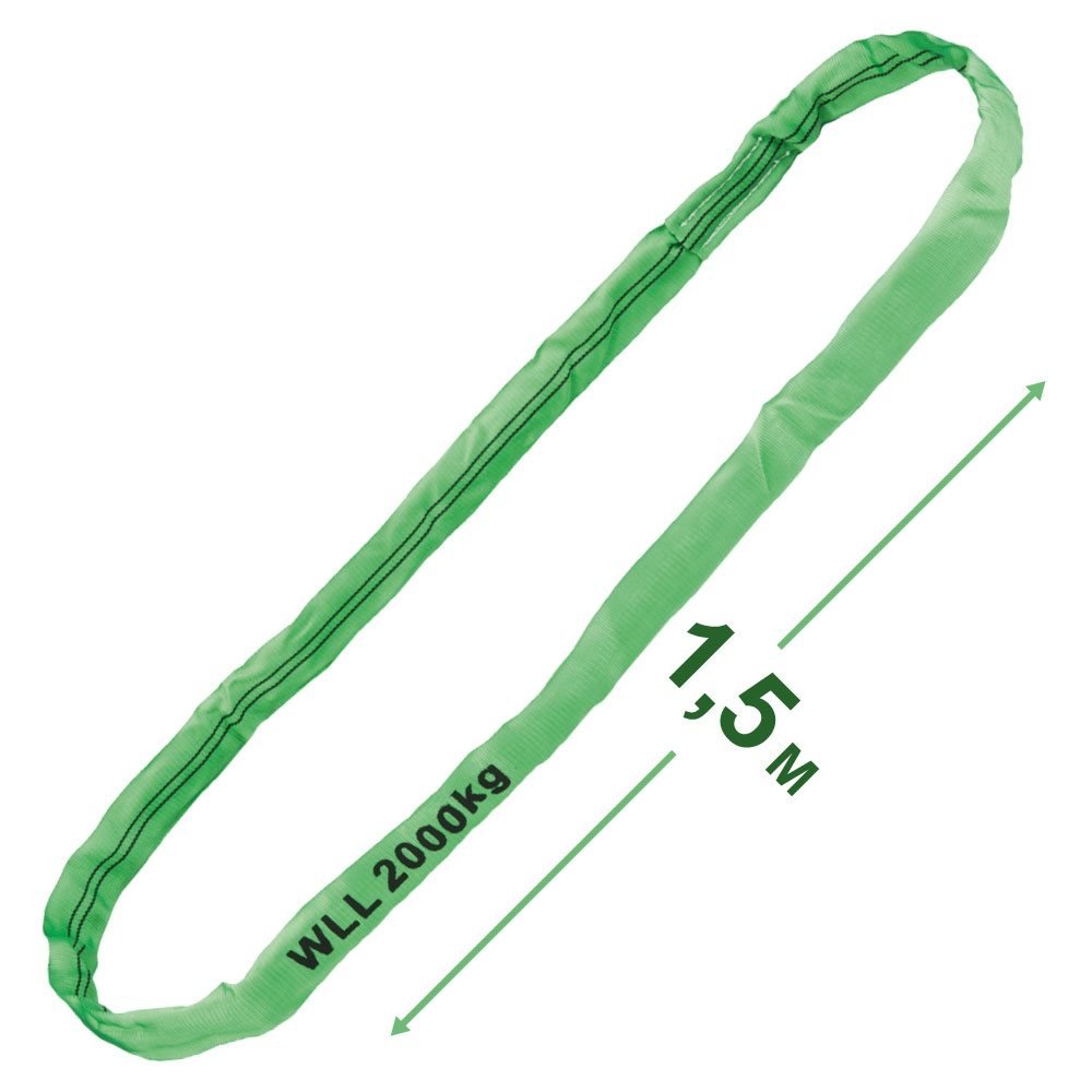 Dây cẩu tròn Tector 84522 màu xanh lá cây 2000kg - 1.5m