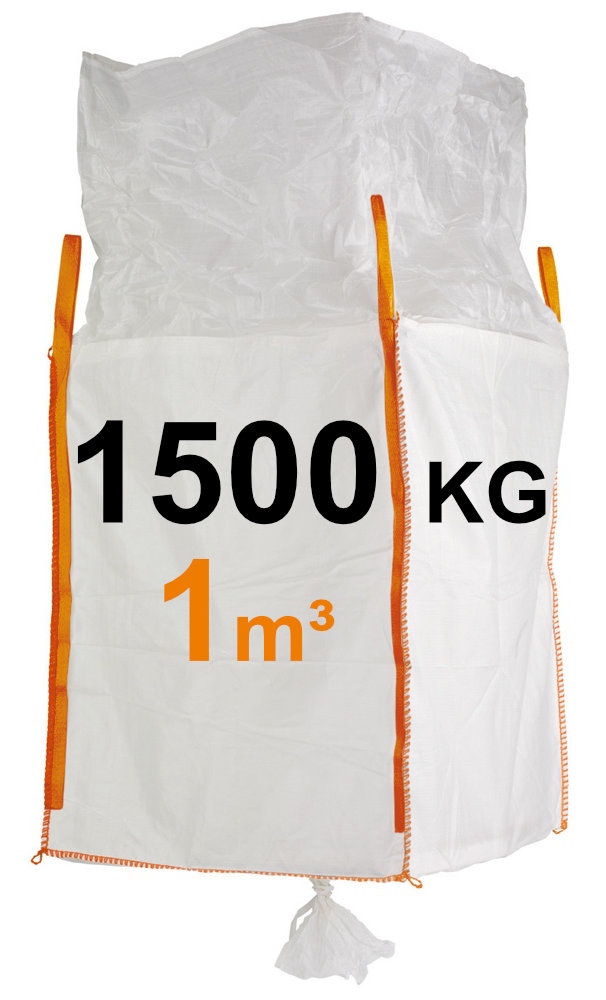 Bao jumbo FIBC nắp trùm đáy xả 1m³, tải trọng 1.5 tấn, mã hiệu Big Bag 84735