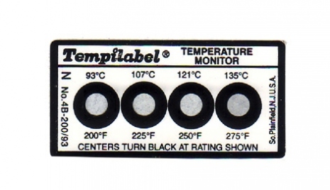 Tempilabel Serie 4 - Cuộn 500 nhãn chỉ thị nhiệt độ không thuận nghịch