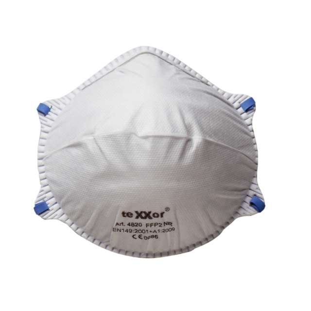 Khẩu trang lọc bụi Texxor 4820 tiêu chuẩn FFP2 NR